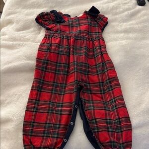 The Beaufort Bonnet Company Red Plaid Girls One Piece